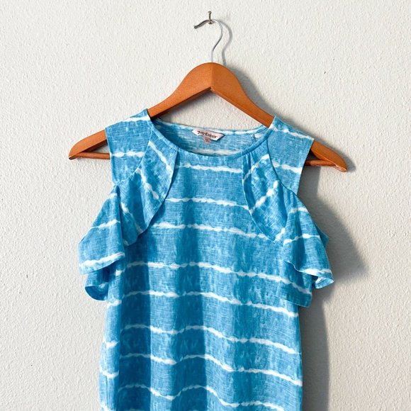 Juicy Couture Light Baby Blue Sleeveless Ruffle - Picture 3 of 5